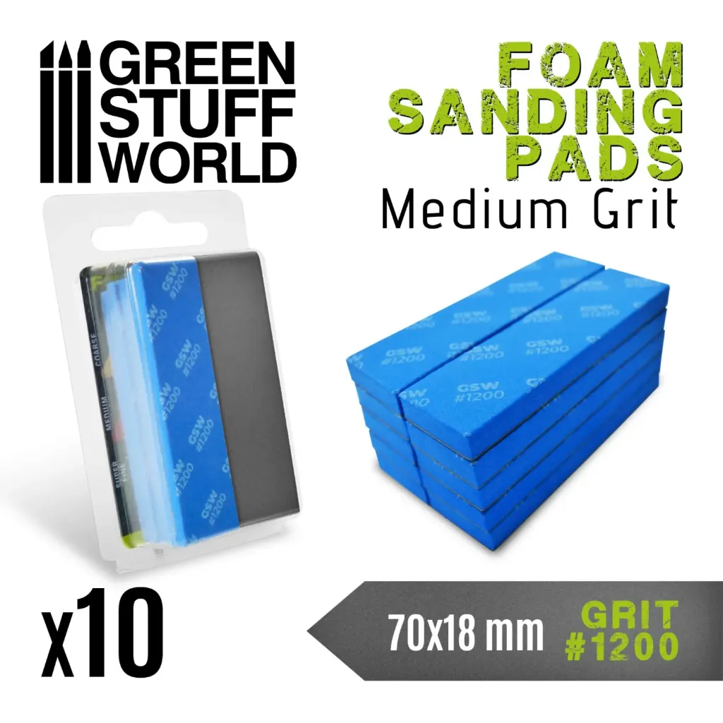 Green Stuff : Eponge Abrasive Grain 1200 (10pcs)