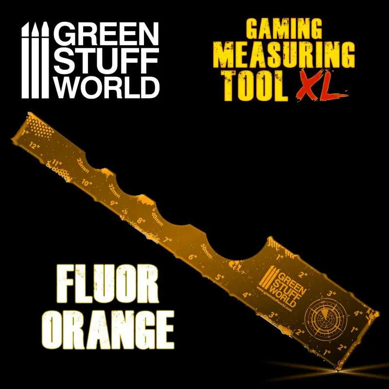 [GSW 11106] Gaming Measuring Tool - Fluor Orange 12 inches