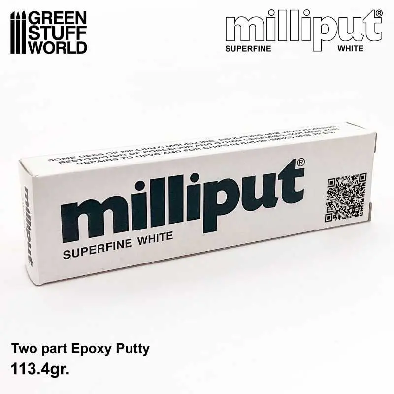 Milliput : Pâte Epoxy bi compostante Black "Superfine White"