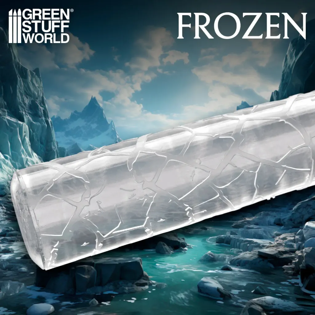 [GSW 1225] Green Stuff : Rouleau Texturé "Frozen"