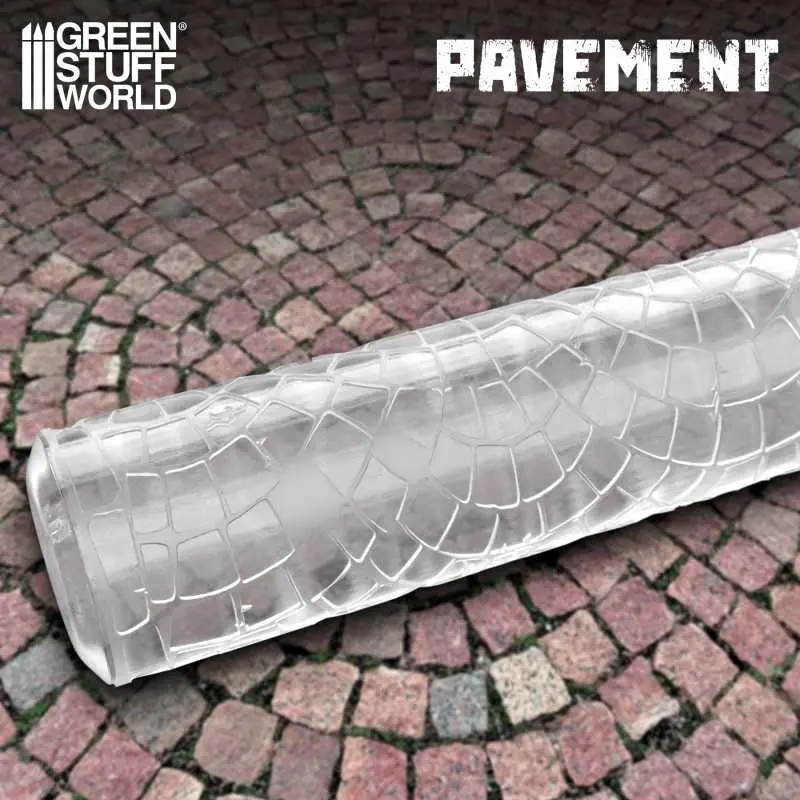 [GSW 1301] Green Stuff : Rouleau à Texturer "Pavement"