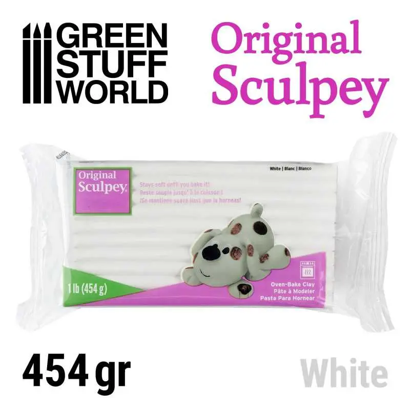 [GSW 1605] Green Stuff : Super Sculpey - Original "Blanc"  (454gr)
