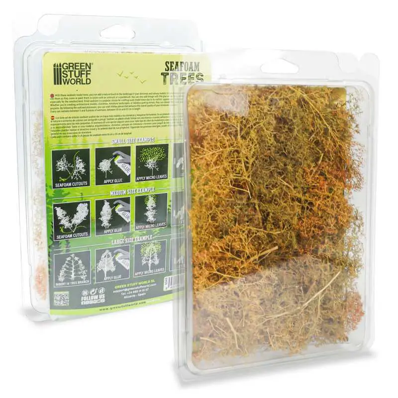 [GSW 9345] Green Stuff : Arbres miniatures en Ecume de Mer 