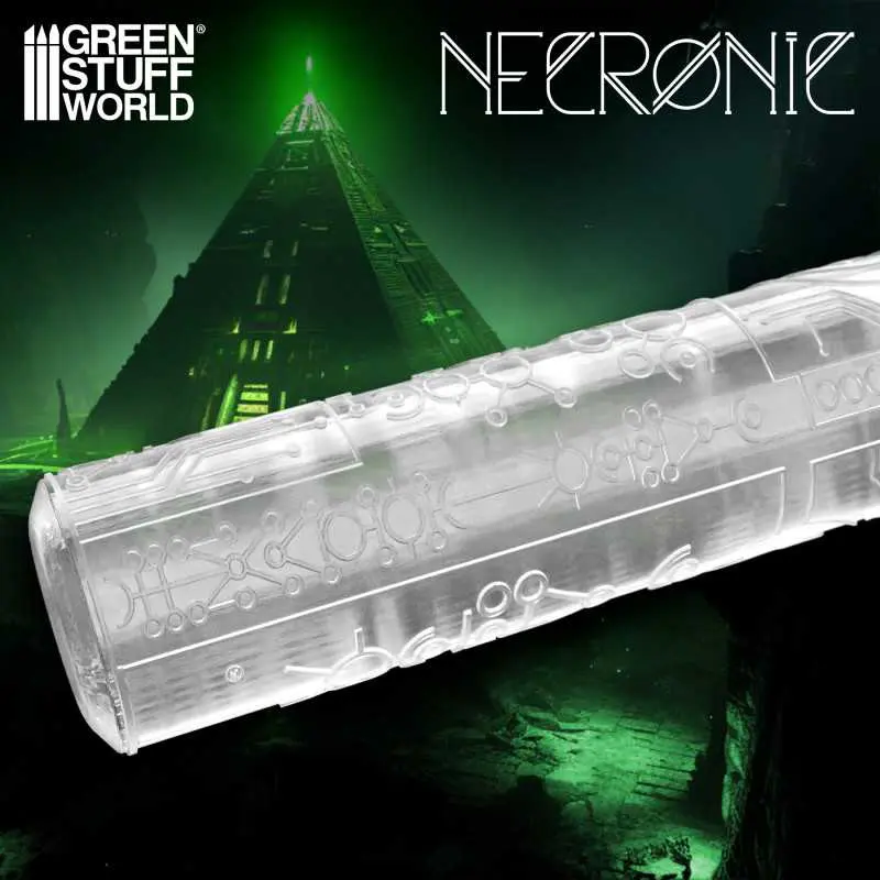 [GSW 1681] Green Stuff : Rouleau à Texturer "NECRONIC"