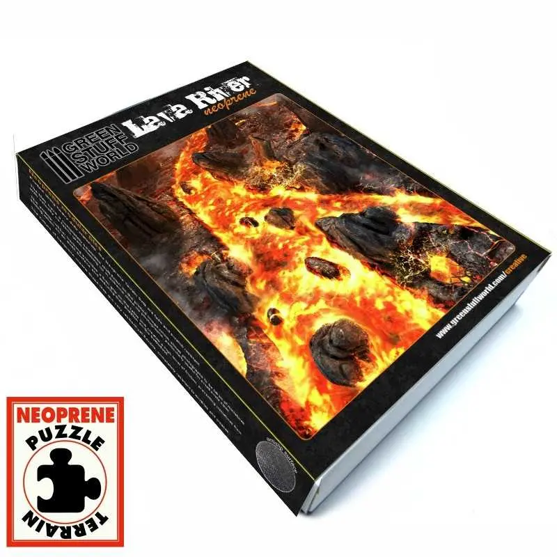 Green Stuff : Lava River │ Neoprene Terrain Set