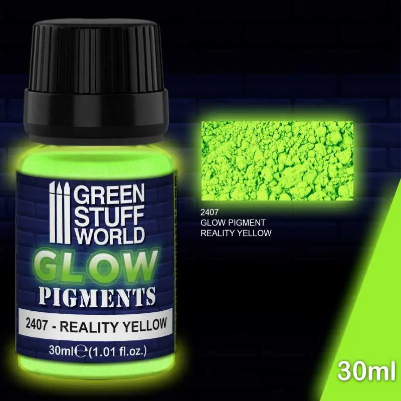 [GSW 2407] Green Stuff : Pigment Phosphorescent │ JAUNE VERDÂTRE de la RÉALITÉ 