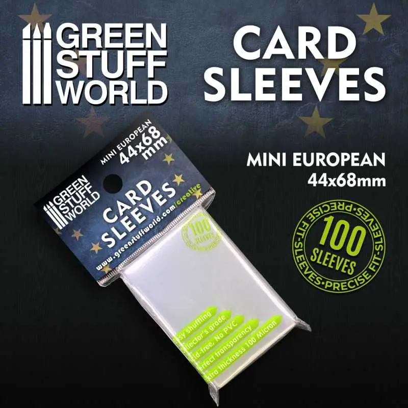 [GSW 2517] Green Stuff : Pochettes de Cartes │ Mini Européen 44x68mm 