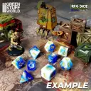 36x D6 12mm Dice - Blue White
