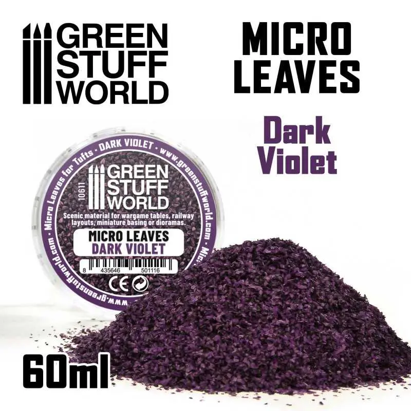 [GSW 10611] Green Stuff : MICRO FEUILLES - Mélange violet foncé