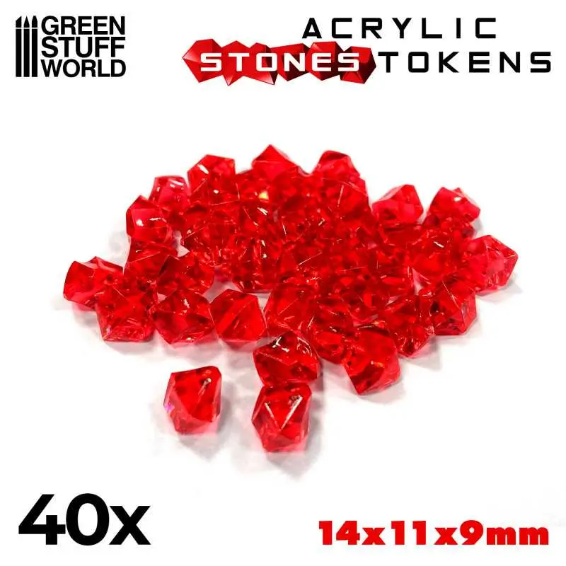 Green Stuff : Tokens - Pierres Rouges 