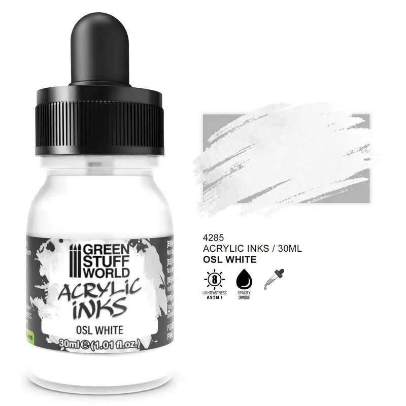 Green Stuff : Encre opaque OSL White │ Acrylic Inks