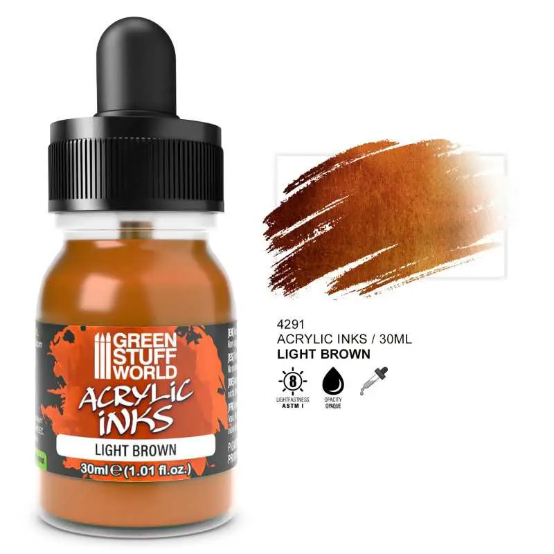 Green Stuff : Acrylic Ink Opaque- Light Brown