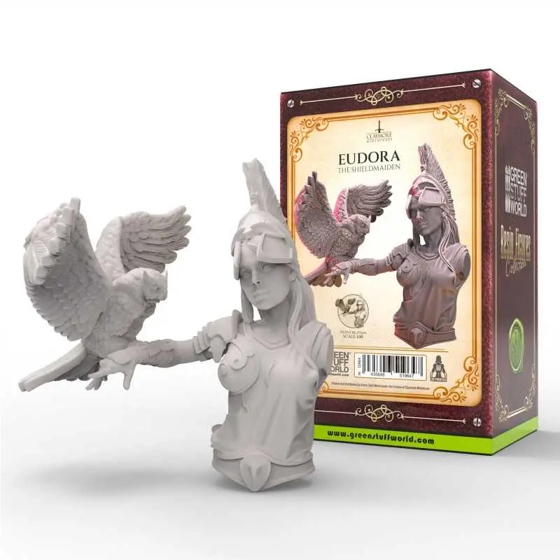 [GSW 12464] Claymore Miniatures : Eudora The Shieldmaiden │ Resin Figures Collections