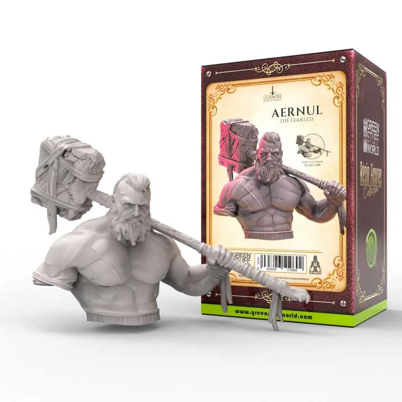 [GSW 12469] Claymore Miniatures : Aernul the Fearless │ Resin Figures Collection