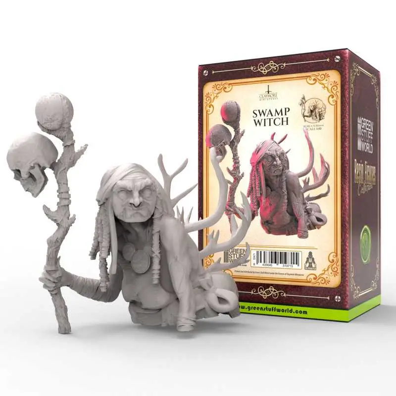 [GSW 12471] Claymore Miniatures : Swamp Witch │ Resin Figures Collection