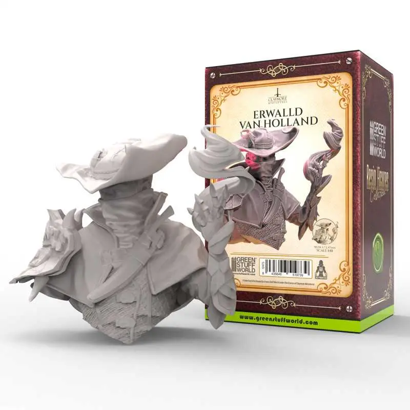 [GSW 12473] Claymore Miniatures : Erwalld Van Holland │ Resin Figures Collection