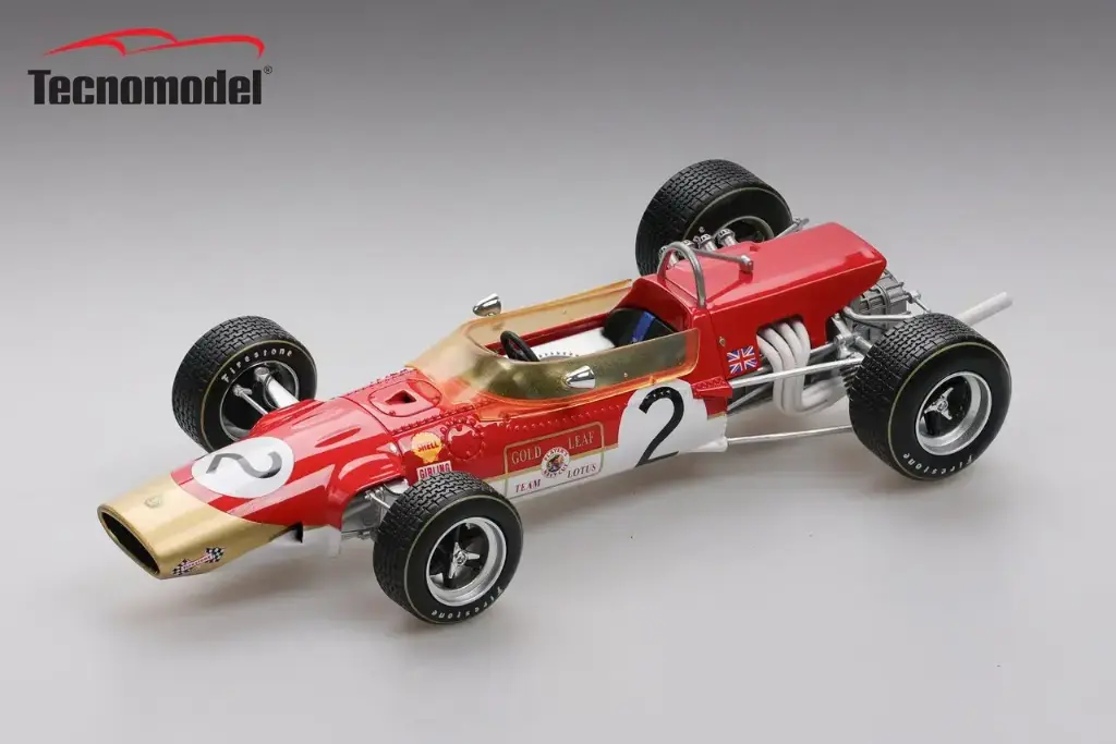 Tecnomodel : Lotus 48 │No.2 Hockenheim F2 DNF Driver Graham Hill car 1968 [1/18]