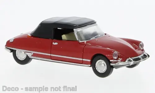 Brekina : Citroen DS Cabrio, rot, 1963, 1:87