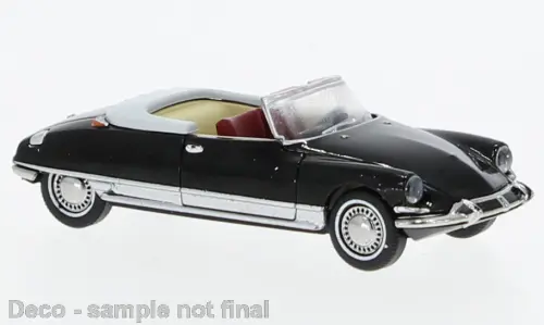 Brekina : Citroen DS Cabrio, schwarz, 1963, 1:87