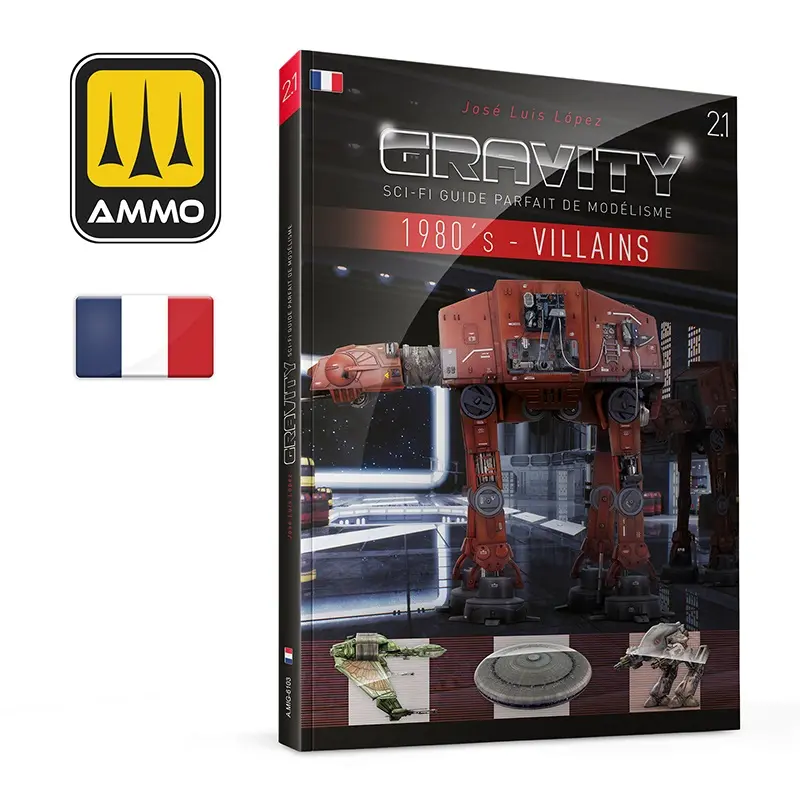 [AMM MIG-6103] Ammo Mig : Livre Gravity 2.1 SCI-FI 1980's Les Villains  (FR) │Guide Parfait pour le modélisme