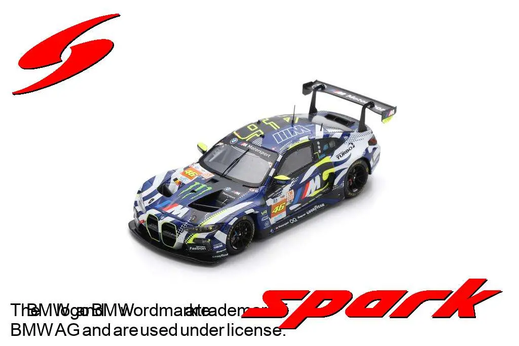 Spark : BMW M4 GT3 N°46 Team WRT 24H Le Mans 2024 V. Rossi A. Al Harthy M. Martin [1/18]