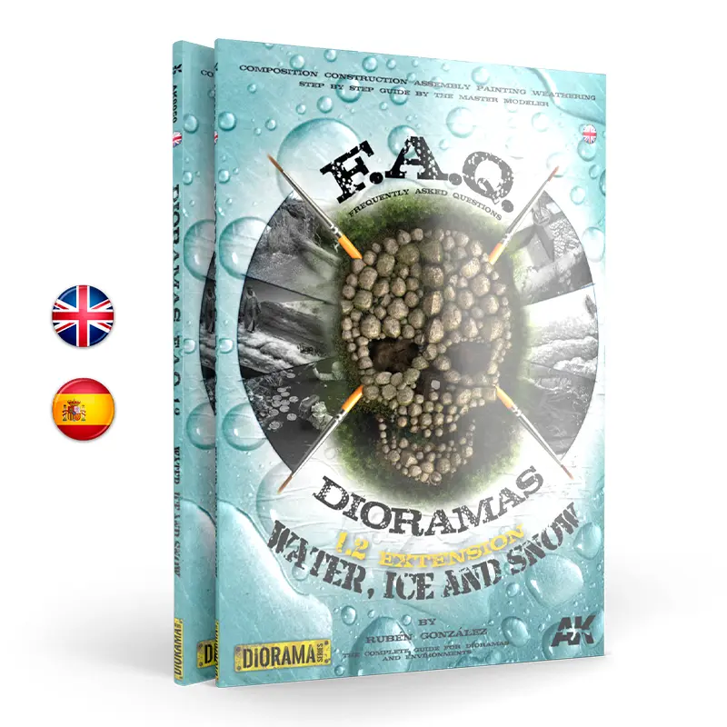 [AK AK8050] AK Interactive : An Exension Guide for creating Dioramas "F.A.Q. 1.2 - Water ice and snow" [ENG]