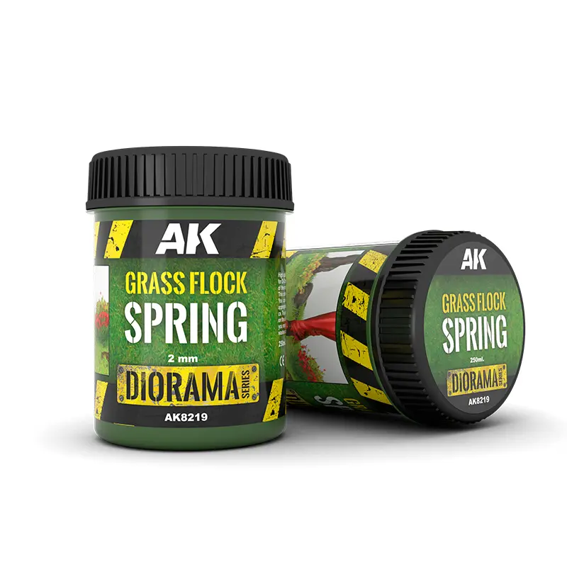 [AK AK8219] AK Interactive: Spring Grass Flock 2mm (Diorama Series) │ Ref. AK8219