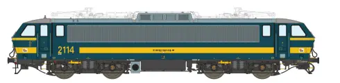 Lsmodels : Locomotive électrique 21xx Bleu et Jaune SNCB-NMBS AC Sound