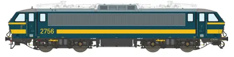 Lsmodels : Locomotive électrique 27xx Bleu et Jaune SNCB-NMBS DC