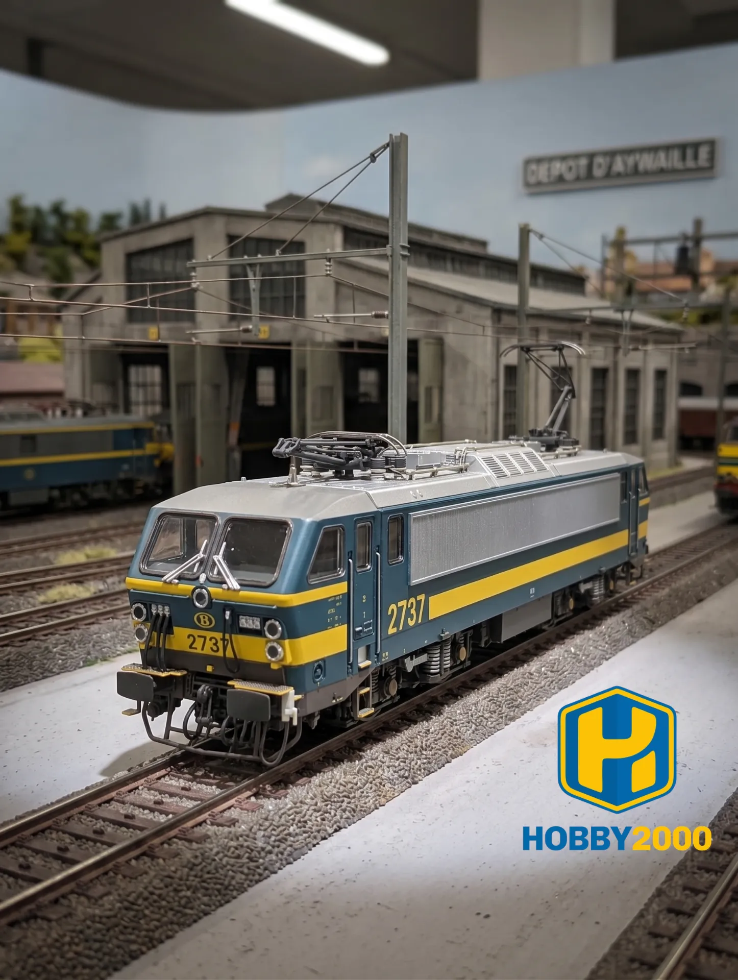 LS Models : Electric Locomotive HLE 2737 Blue & Yellow SNCB / NMBS (DC Digital Sound HO Scale) │ Ref. 12066DCS