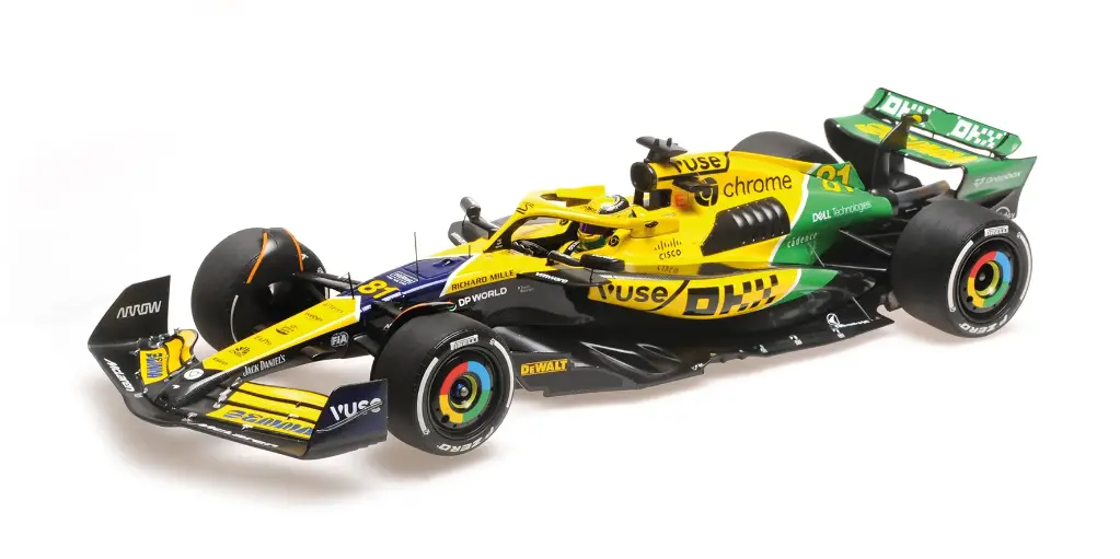Minichamps : MCLAREN FORMULA 1 TEAM MCL38 OSCAR PIASTRI 2ND PLACE MONACO GP 2024 [1/18]
