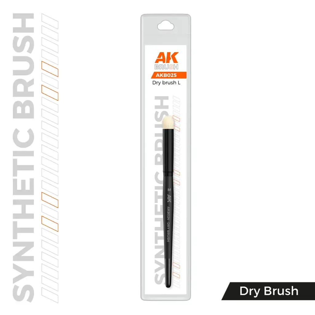 [AK AKB025] AK : Synthétique Dry Brush "L"