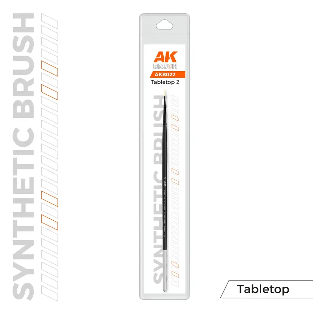 [AK AKB022] AK : Pinceau synthétique rond "Tabletop" Taille 2 