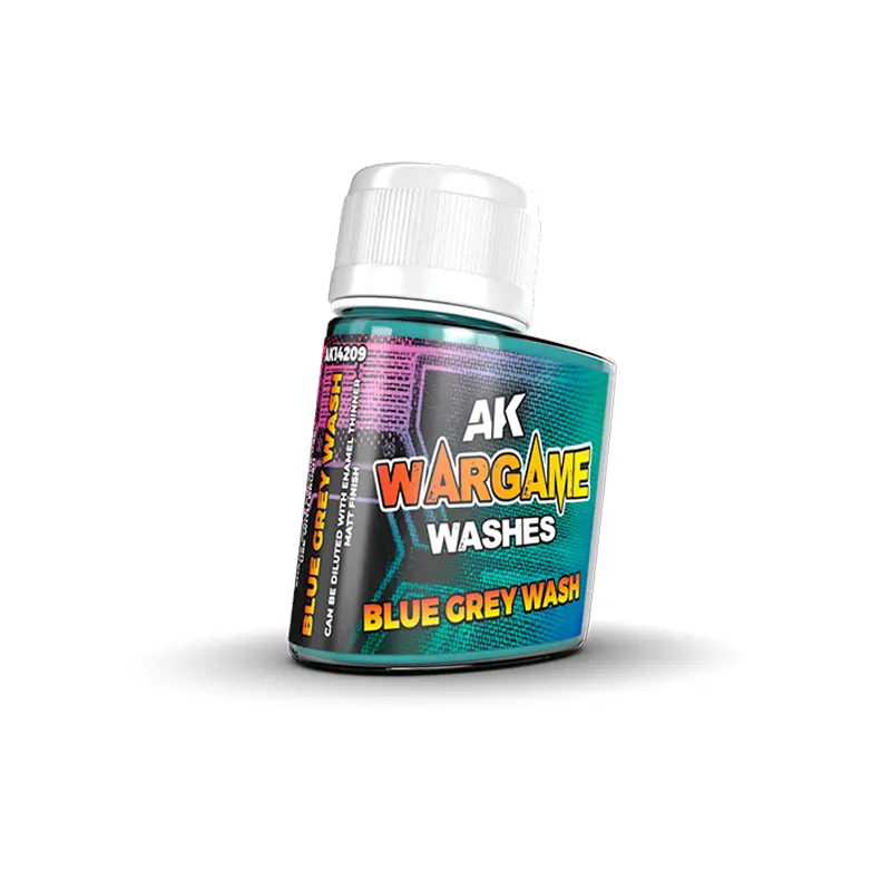 [AK AK14209] Ak : Wash "Blue Grey" (35ml) │ Wargame Washes