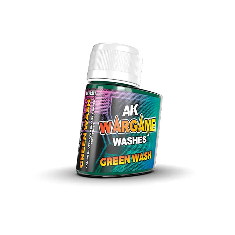 [AK AK14211] Ak : Wash "Green" (35ml) │ Wargame Washes