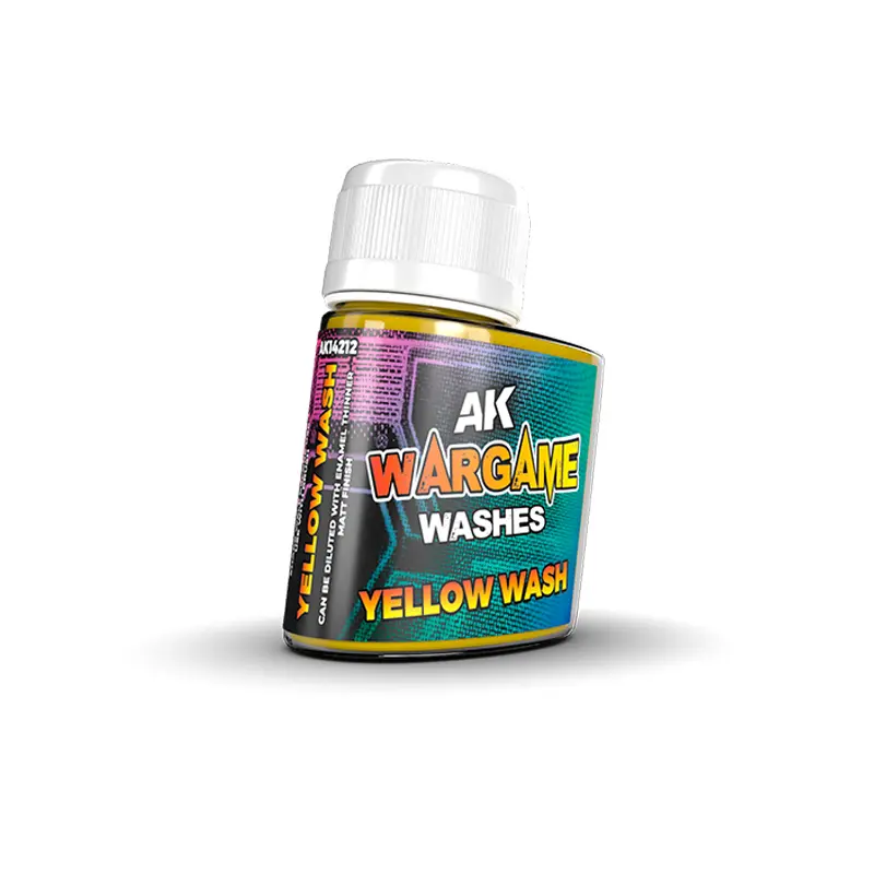 [AK AK14212] Ak : Wash "Yellow" (35ml) │ Wargame Washes