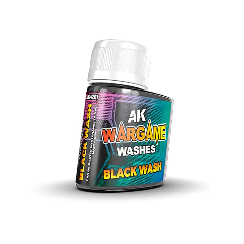 Ak : Wash "Black Wash" (35ml) │ Wargame Washes