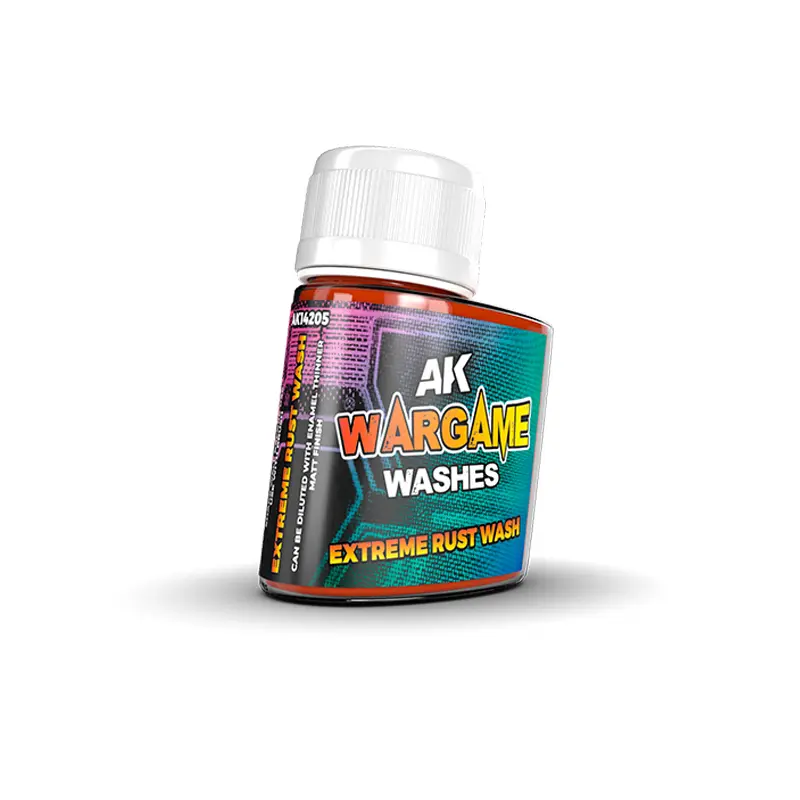 [AK AK14205] Ak : Wash "Extreme Rust" (35ml) │ Wargame Washes