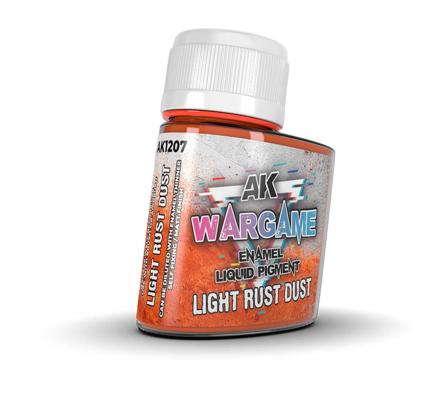 [AK 1207] Ak : Wargame │ Enamel liquid Light Rust dust (35ml)
