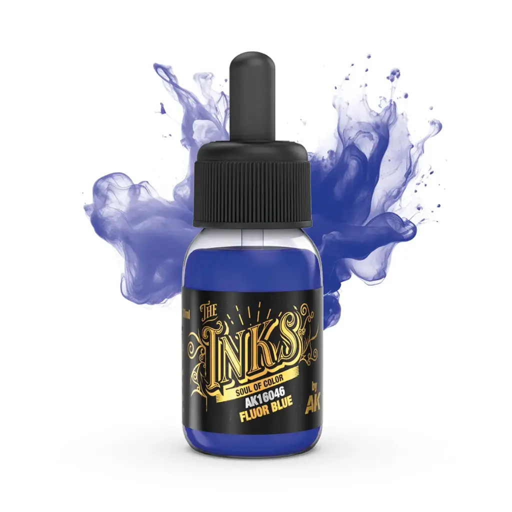[AK AK16046] Ak : Fluor Bleu (30ml) │ The Inks