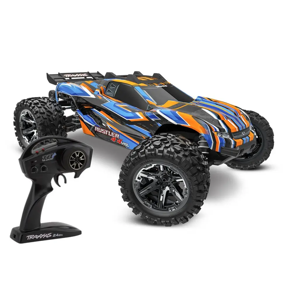 [TAX 67376-4ORNG] Traxxas : Rustler 4x4 VXL HD TQi TSM [TRX67376-4-ORNG]
