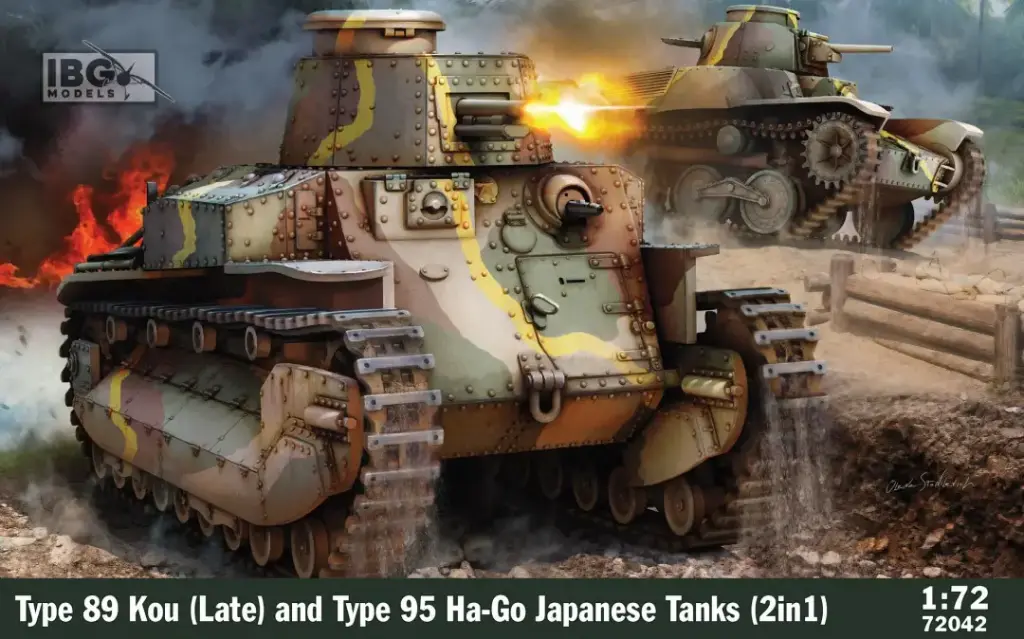 Type 89 Kou (Late) + Type 95 Ha-Go Japanese tanks