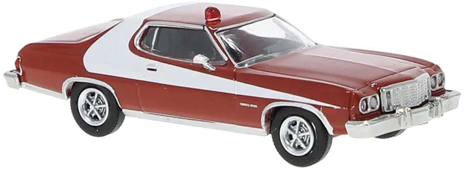 Brekina, Ford Gran Torino, rot/weiss, 1976, 1:87 