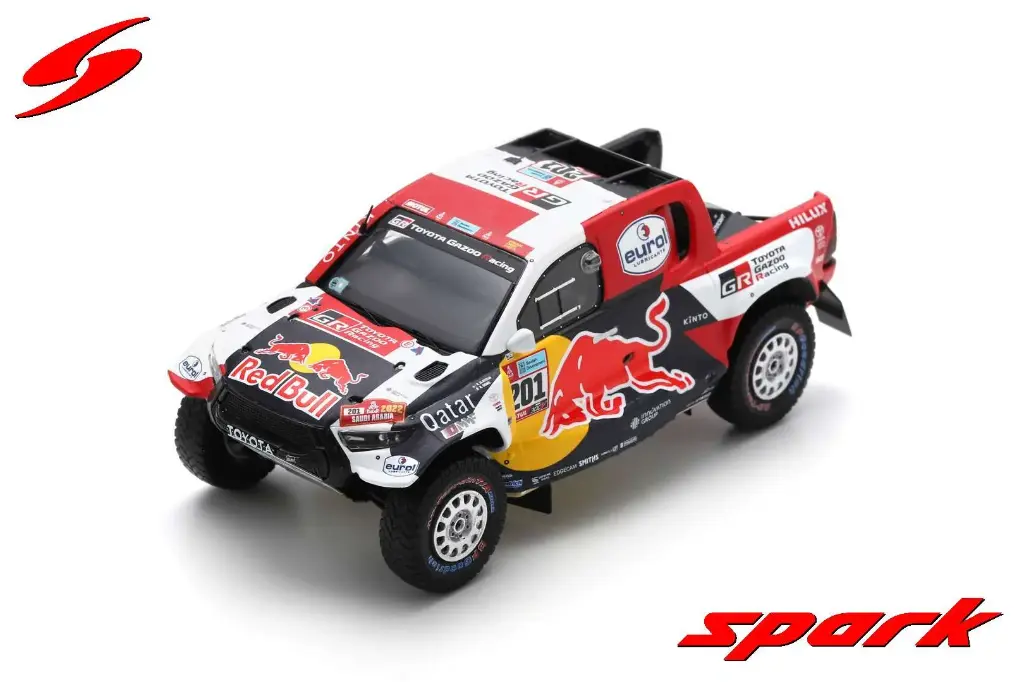 Spark : TOYOTA GR DKR HILUX T1+ │ No.201 Winner Dakar 2022 Nasser Al-Attiyah - Mathieu Baumel [1/43]