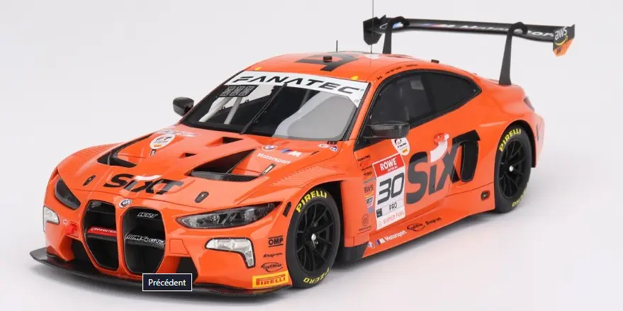 Top Speed : BMW M4 (G82) GT3 N°30 BMW M TEAM WRT IGTC Vainqueur 8H Indianapolis 2023 [1/18]