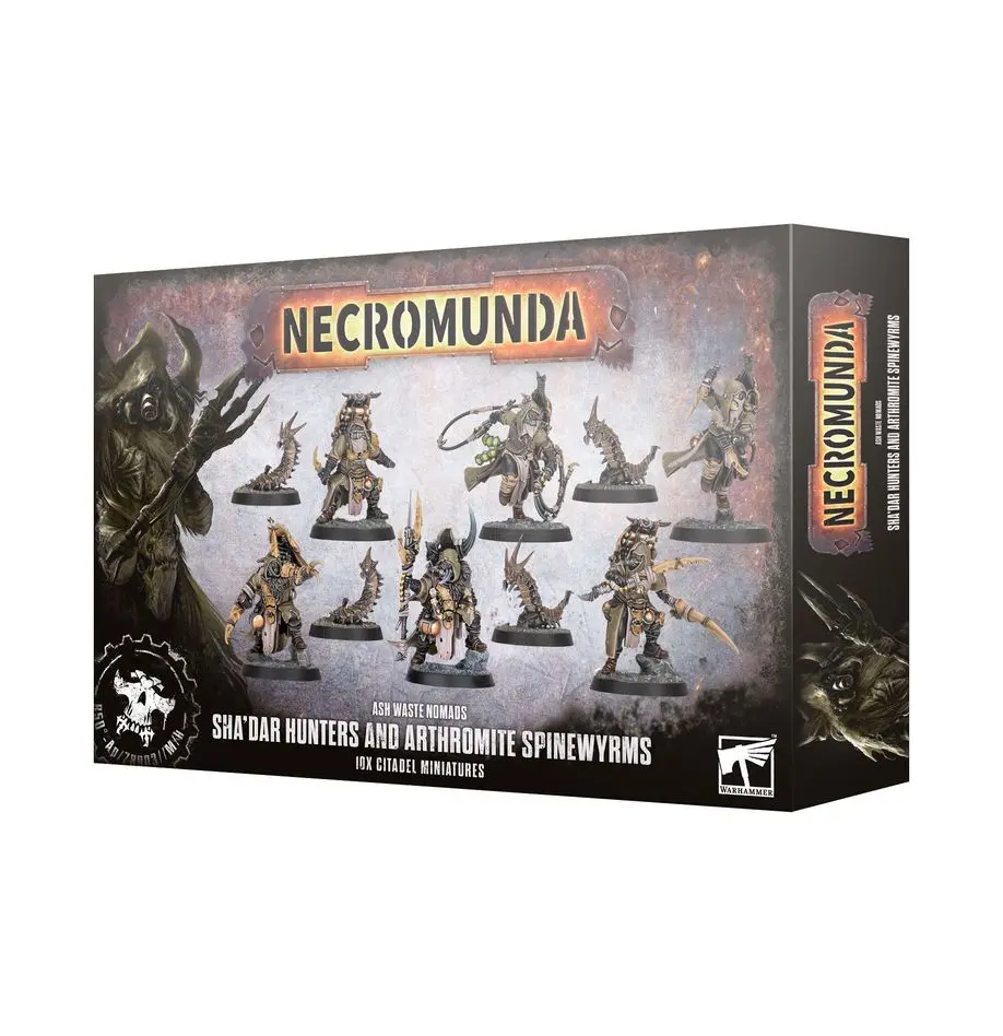 [GAW 301-56] Necromunda : Ash Waste Nomads - Sha'Dar Hunters and Arthromite Spinewyrmes │ Warhammer 40.000