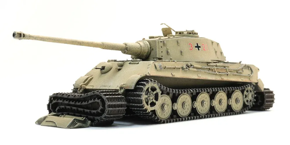 [ATE 6870651] Artitec : WM Tiger II Eisenbahntransport gelb