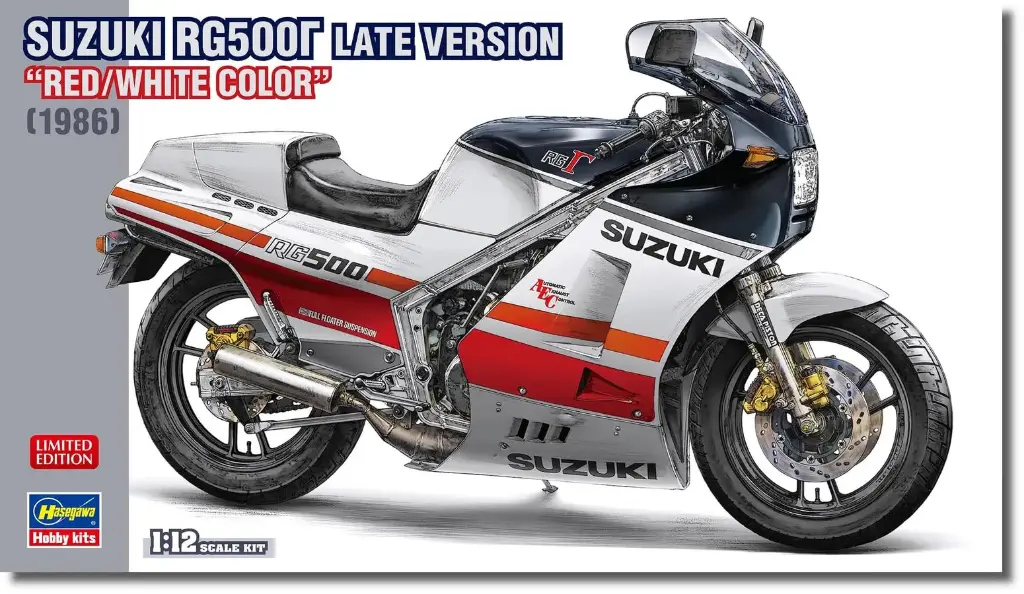 Hasegawa : Suzuki RG500T Late Version red/white Color