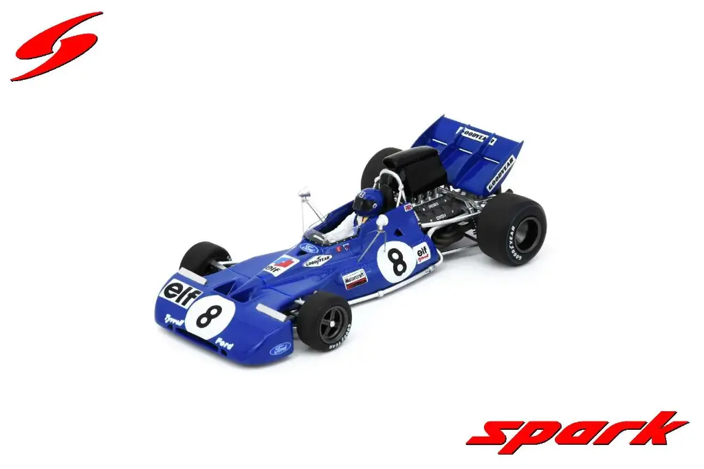 Spark model: Tyrrell 004 No.8 French GP 1972 Patrick Depailler [1/43]