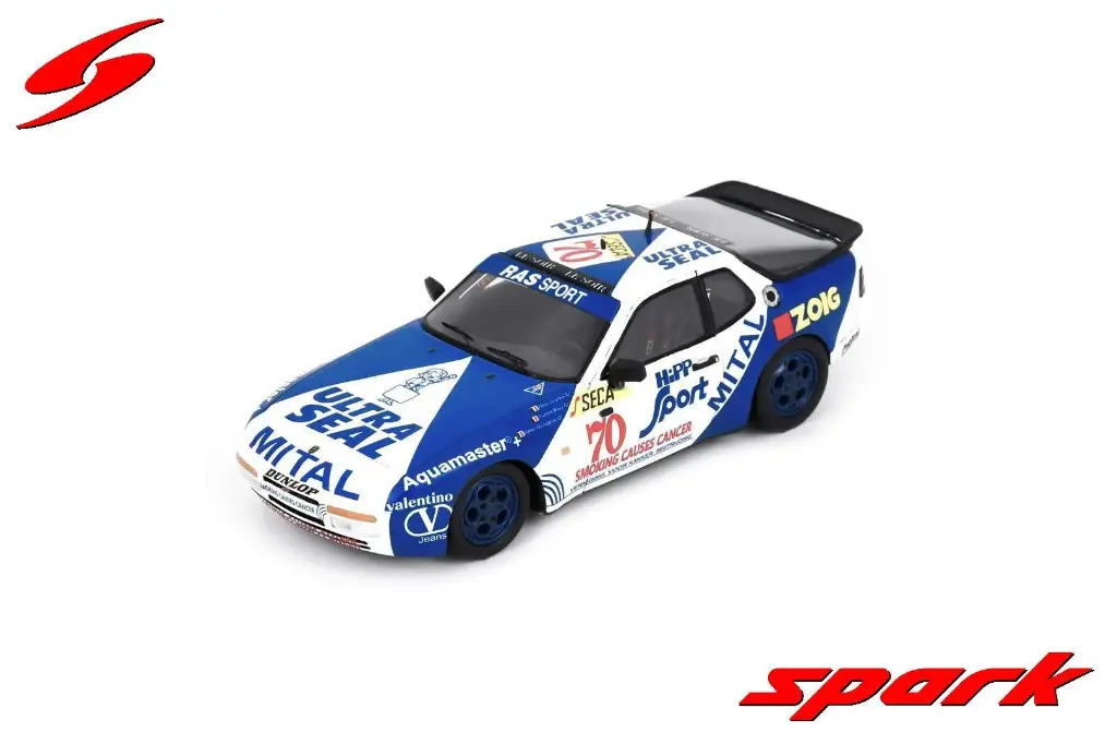 Spark Model : Porsche 944 Turbo No.70 6th 24H Spa 1989 A. Guyaux - Q. Bovy - D. Herregods [1/43]